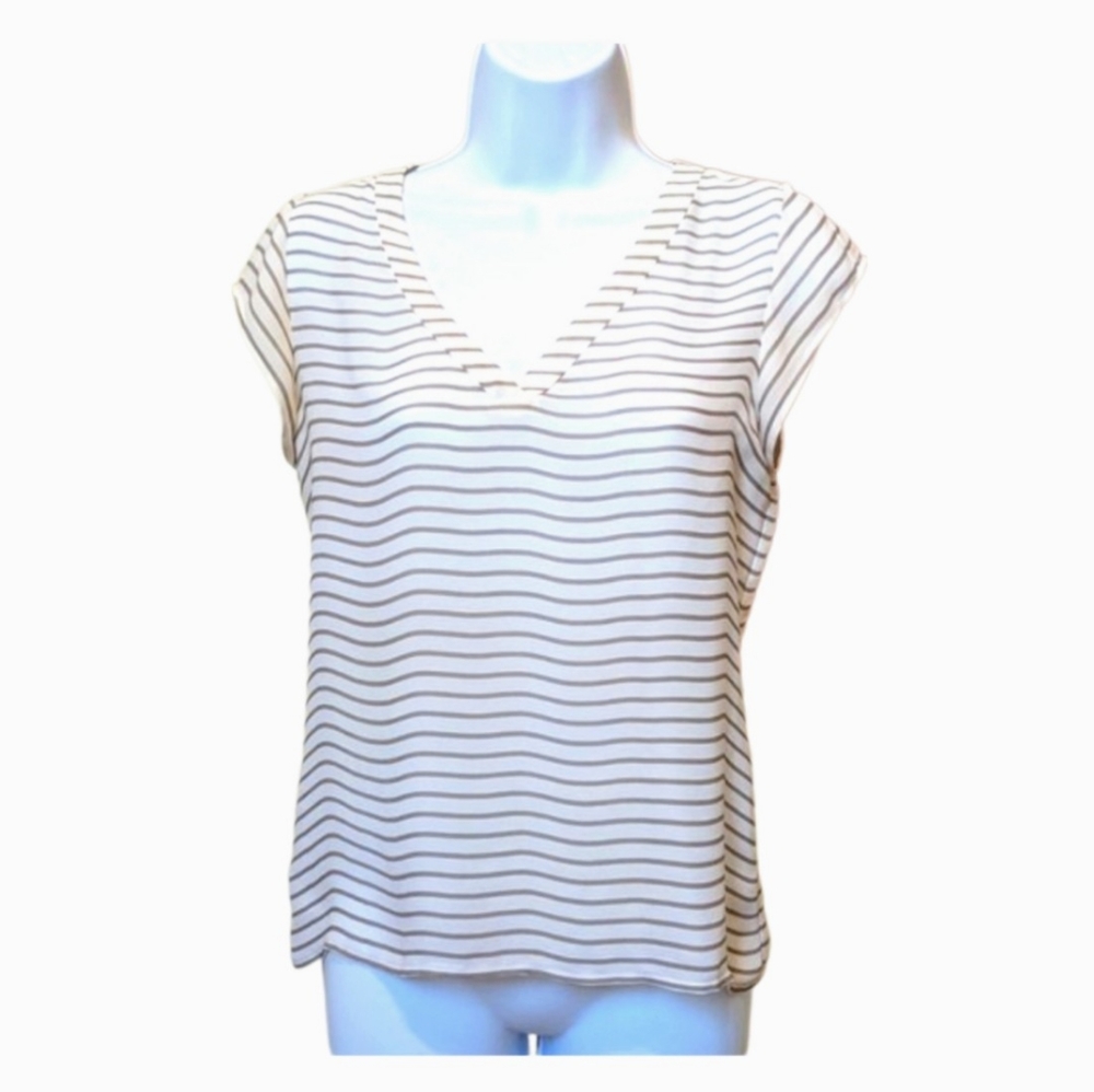 Ann Taylor Petite Striped Blouse
